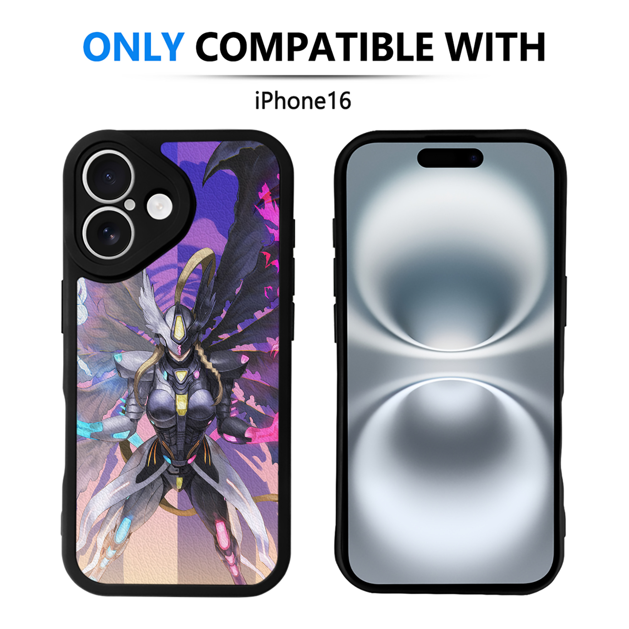 （画像用） Digimon デジタルモンスター/デジモン 【iPhone 16シリーズ対応】シリコンスマホケース（レザー調） 材質：シリコン